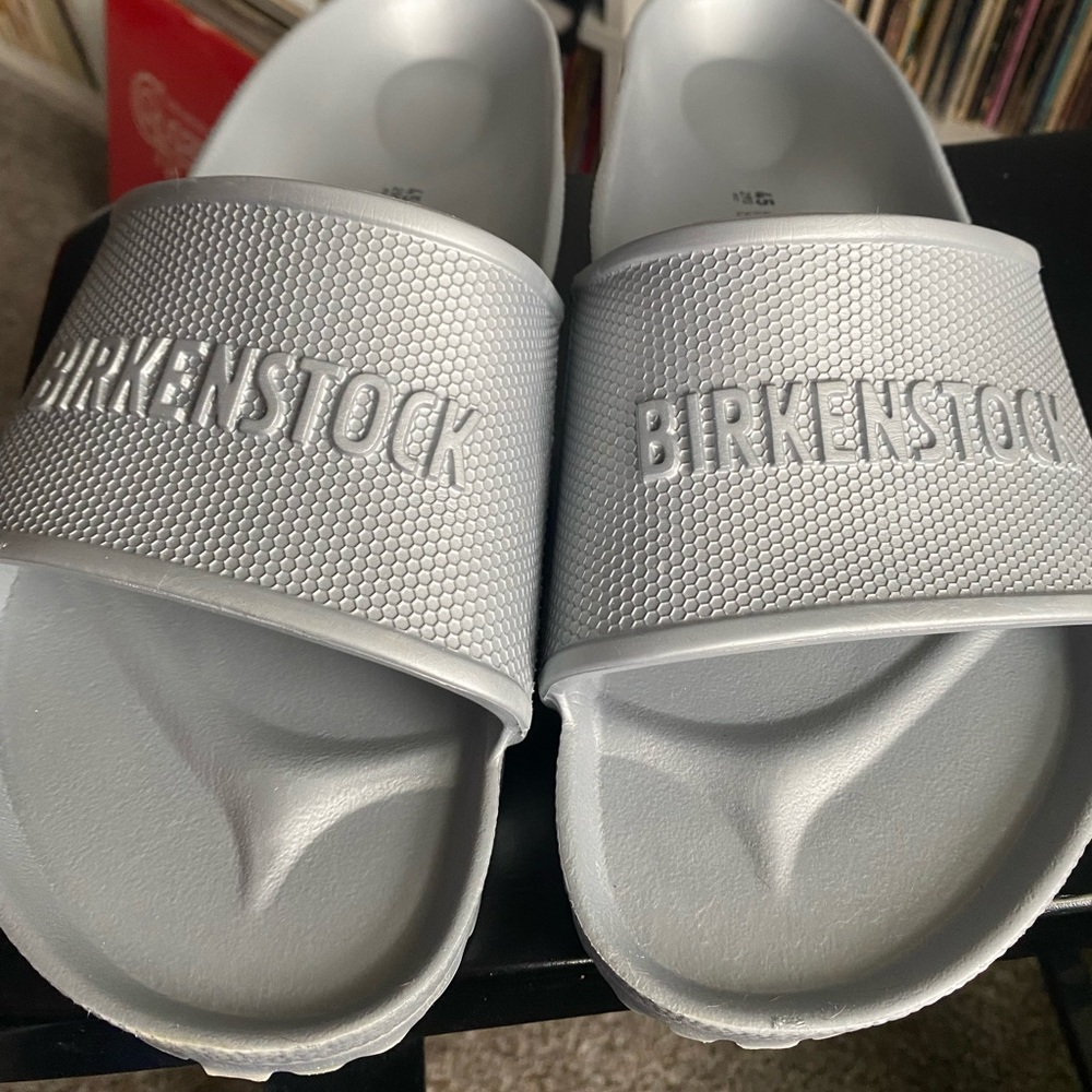 Birkenstock Mens Slide Sandal Grey